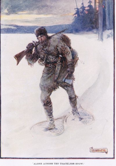 La Salle alone across the trackless snow by Joseph Ratcliffe Skelton